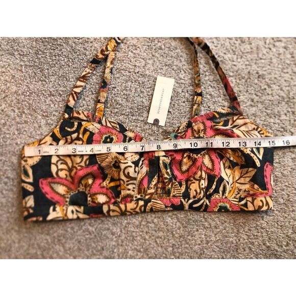 Brand New Anthropologie Pilcro Printed Surf Bra Cotton Top Size Small - Picture 10 of 13